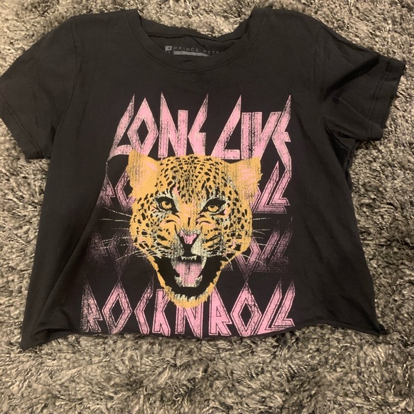 Prince Peter Collection Tops - long live rock n roll crop top